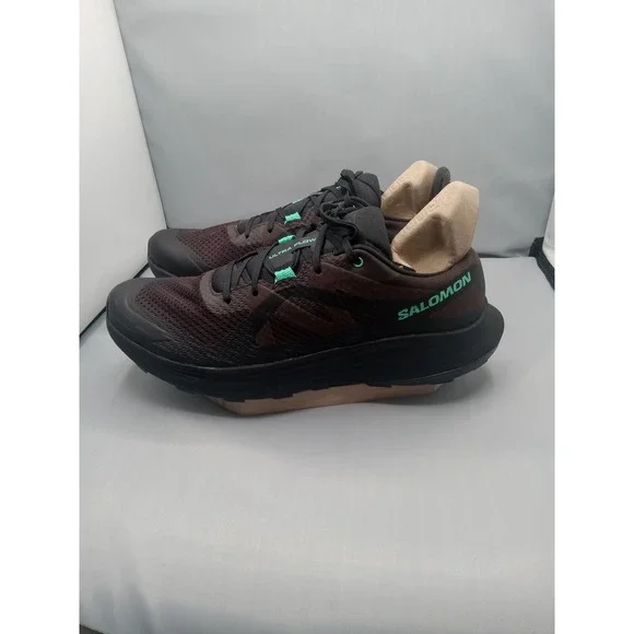 Salomon‎ Ultra Flow Black / Coffee Trail Running Shoe 475934 Men's Size 11